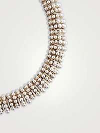 Gala Necklace With Crystal Pearl