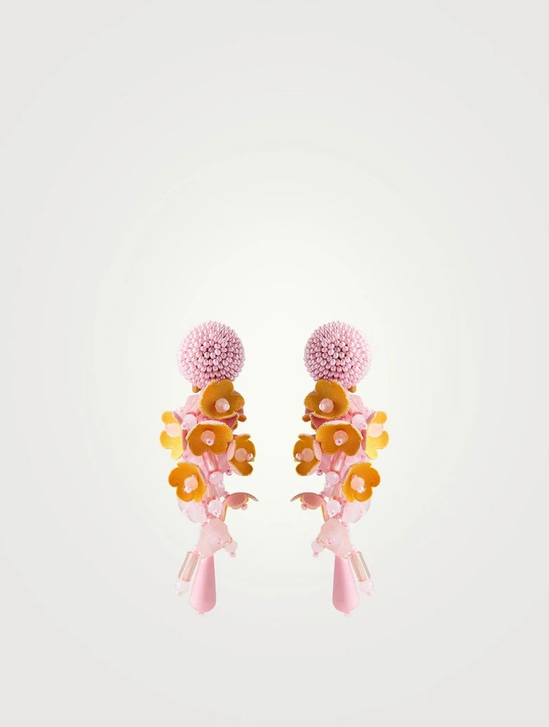 Bouquet Beaded Drop Earrings