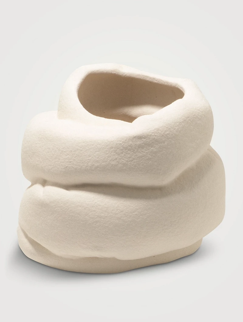 Large Puffy Ceramic Vase