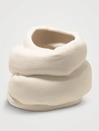 Large Puffy Ceramic Vase
