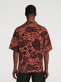 Short-Sleeve Camp Shirt Hawaiian Print