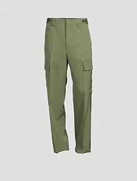 Wool Straight-Leg Pants