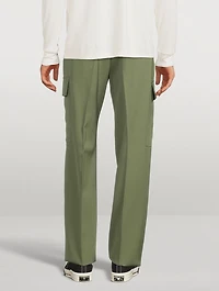 Wool Straight-Leg Pants