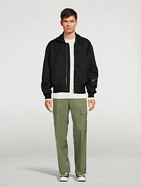 Wool Straight-Leg Pants