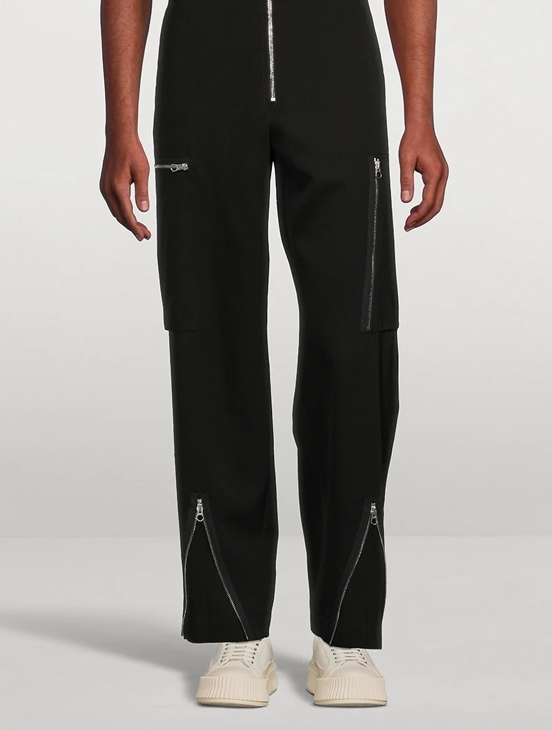 Relaxed-Fit Cropped Pants