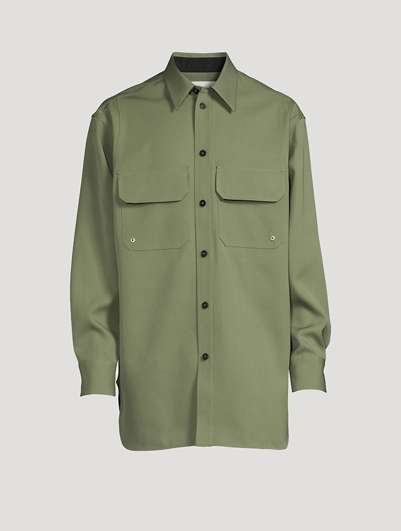 Wool Oversized Shirt