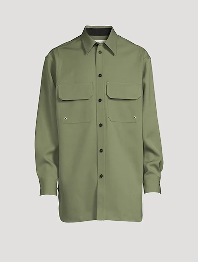 Wool Oversized Shirt