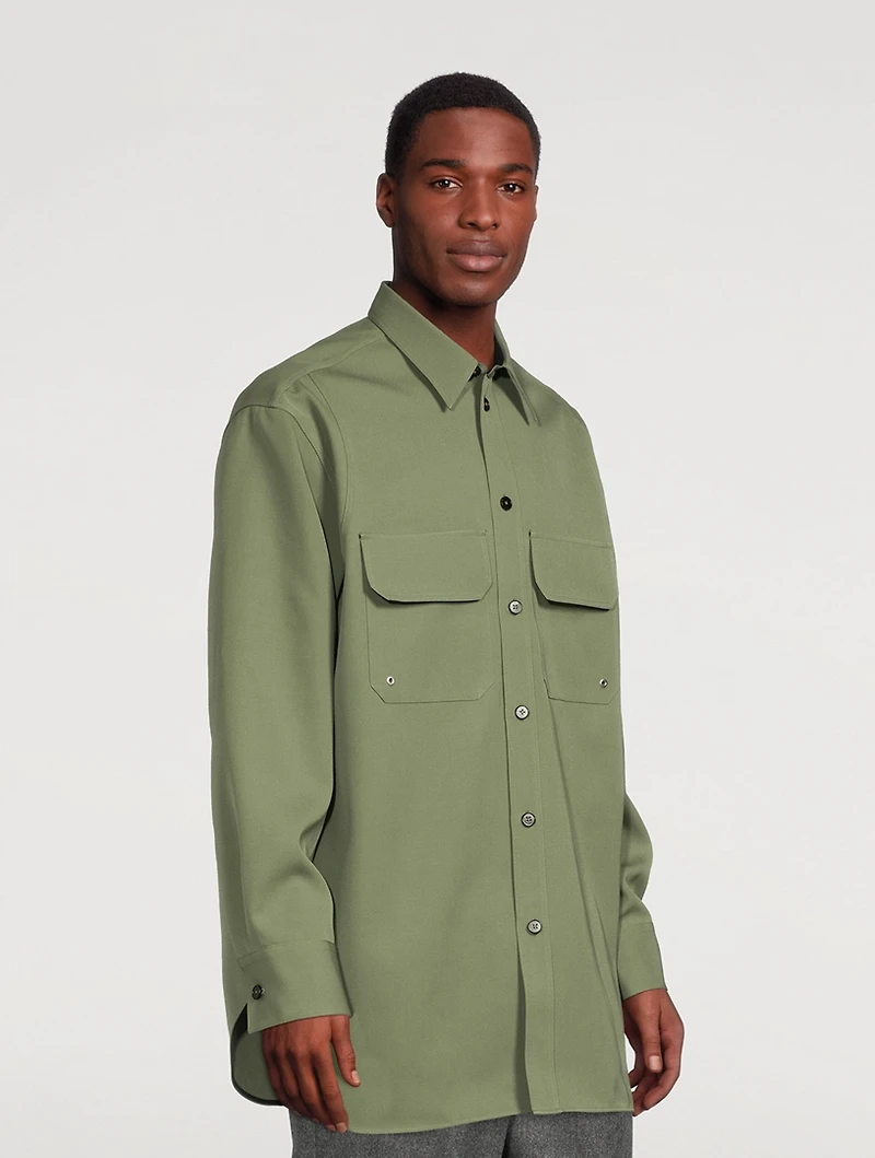 Wool Oversized Shirt