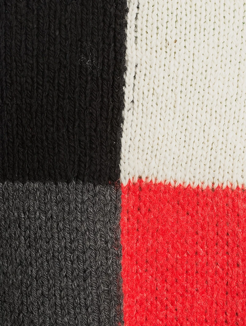Silk And Wool Colourblock Vest
