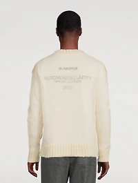 Mohair And Silk Sweater With T-Shirt