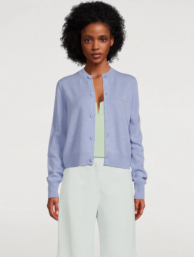 Wool Crewneck Cardigan