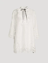Dancer Tie-Neck Mini Dress
