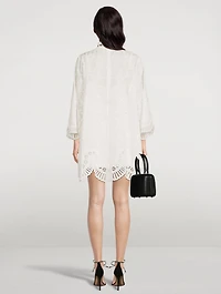 Dancer Tie-Neck Mini Dress