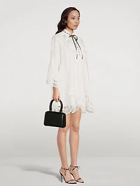 Dancer Tie-Neck Mini Dress