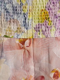 Rhythmic Picnic Midi Dress Floral Print