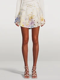 Rhythmic Tuck High-Waisted Shorts