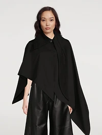 Asymmetric Cotton Cape