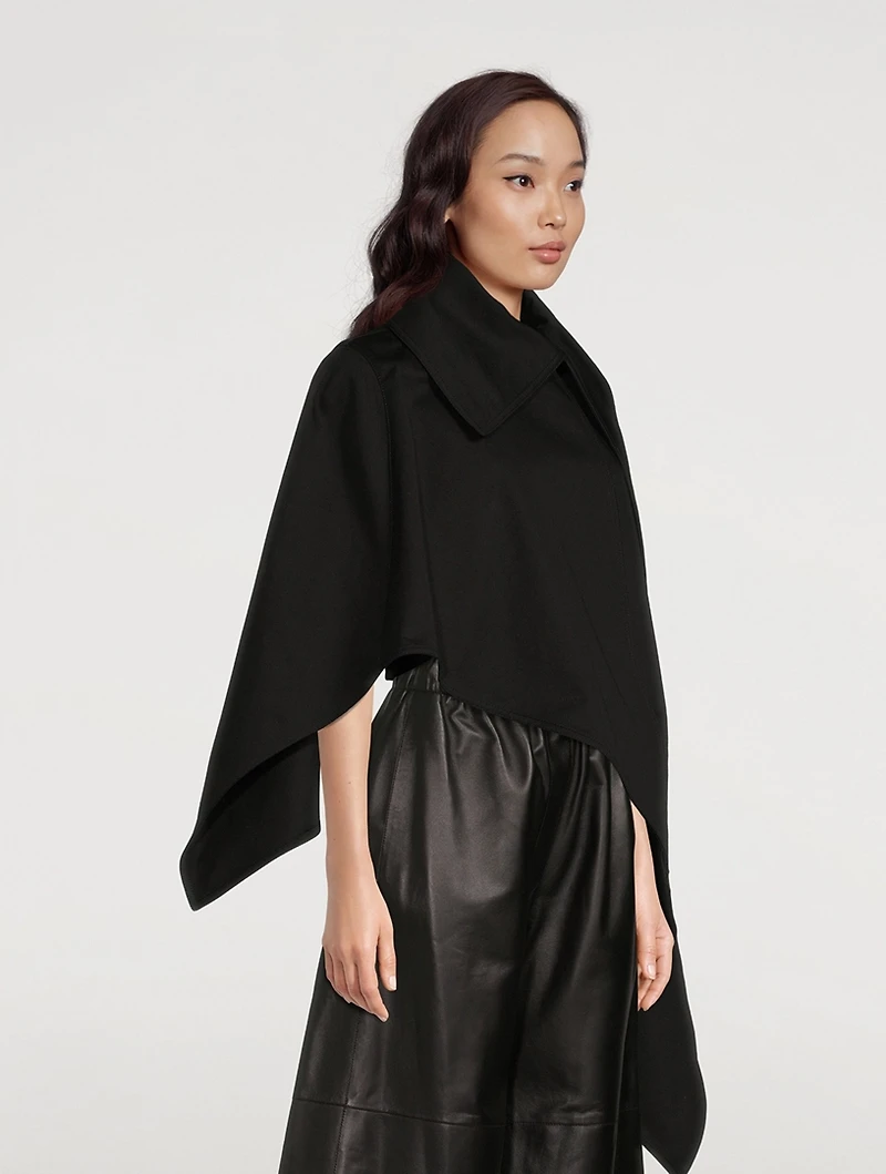 Asymmetric Cotton Cape