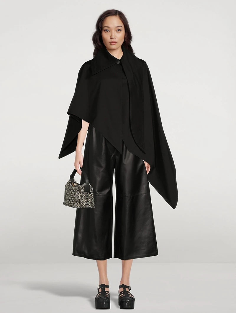 Asymmetric Cotton Cape