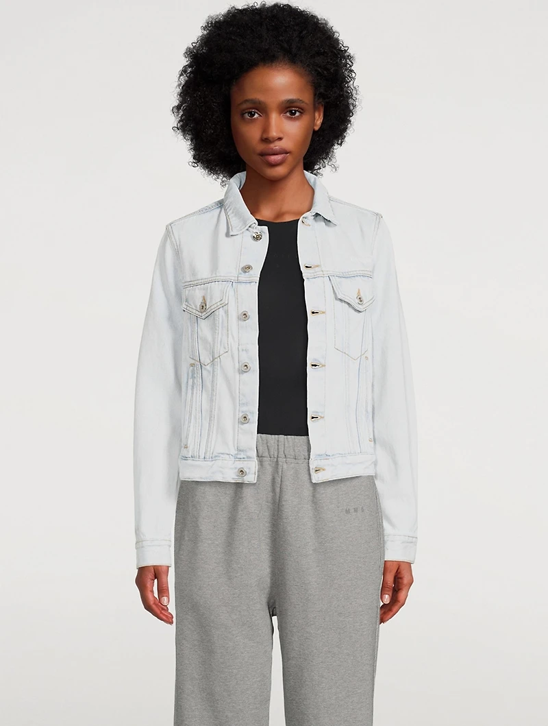 Diagonal Denim Jacket