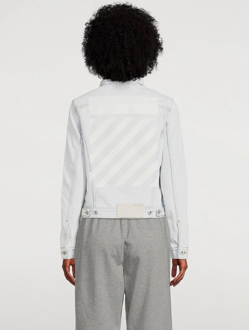 Diagonal Denim Jacket