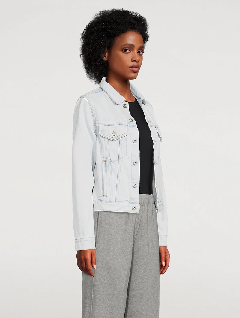 Diagonal Denim Jacket