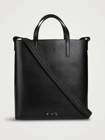 3D Diagonals Leather Tote Bag