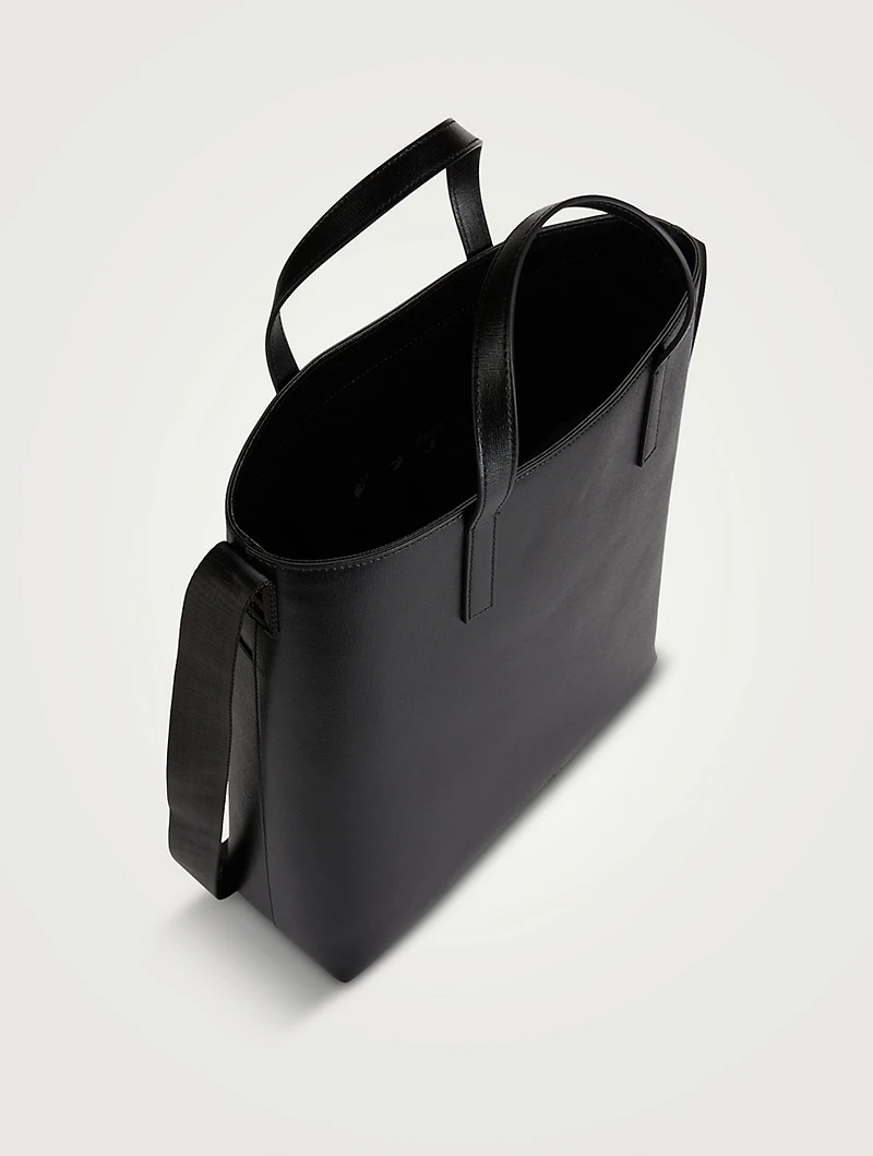 3D Diagonals Leather Tote Bag