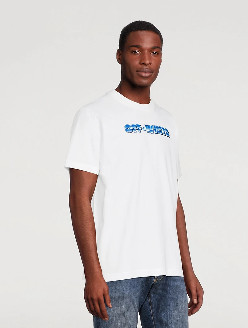 Blue Metal Arrow Slim-Fit T-Shirt