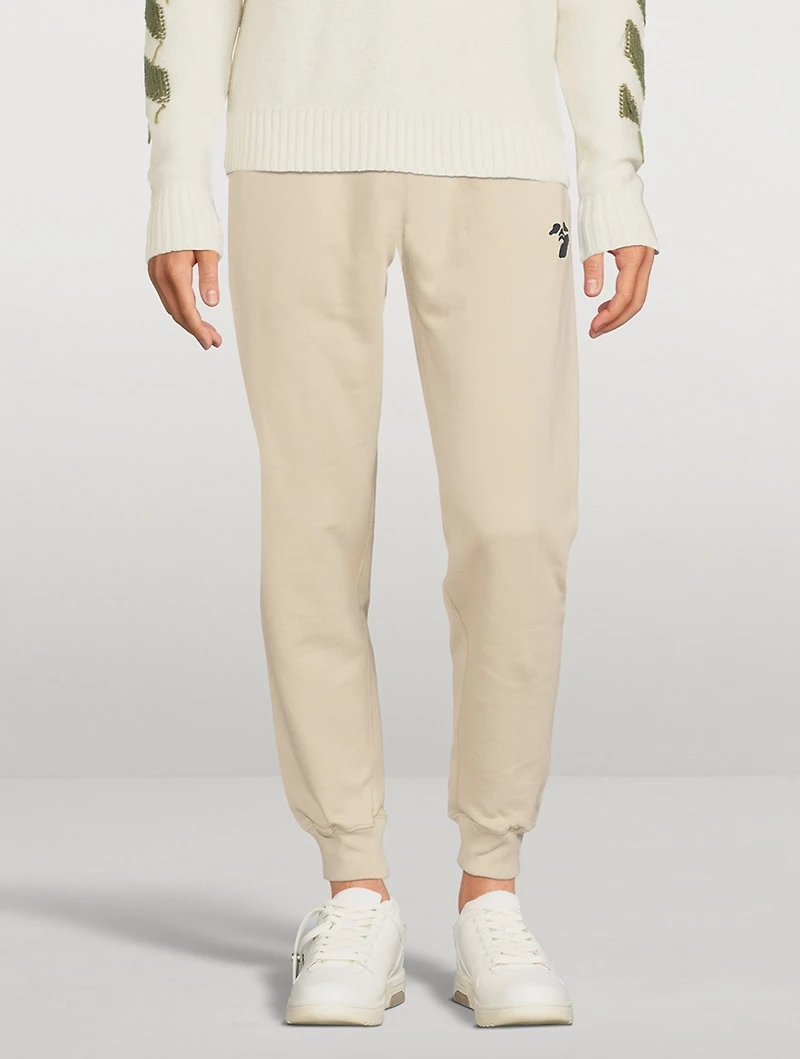 Cotton Sweatpants With Face Logo