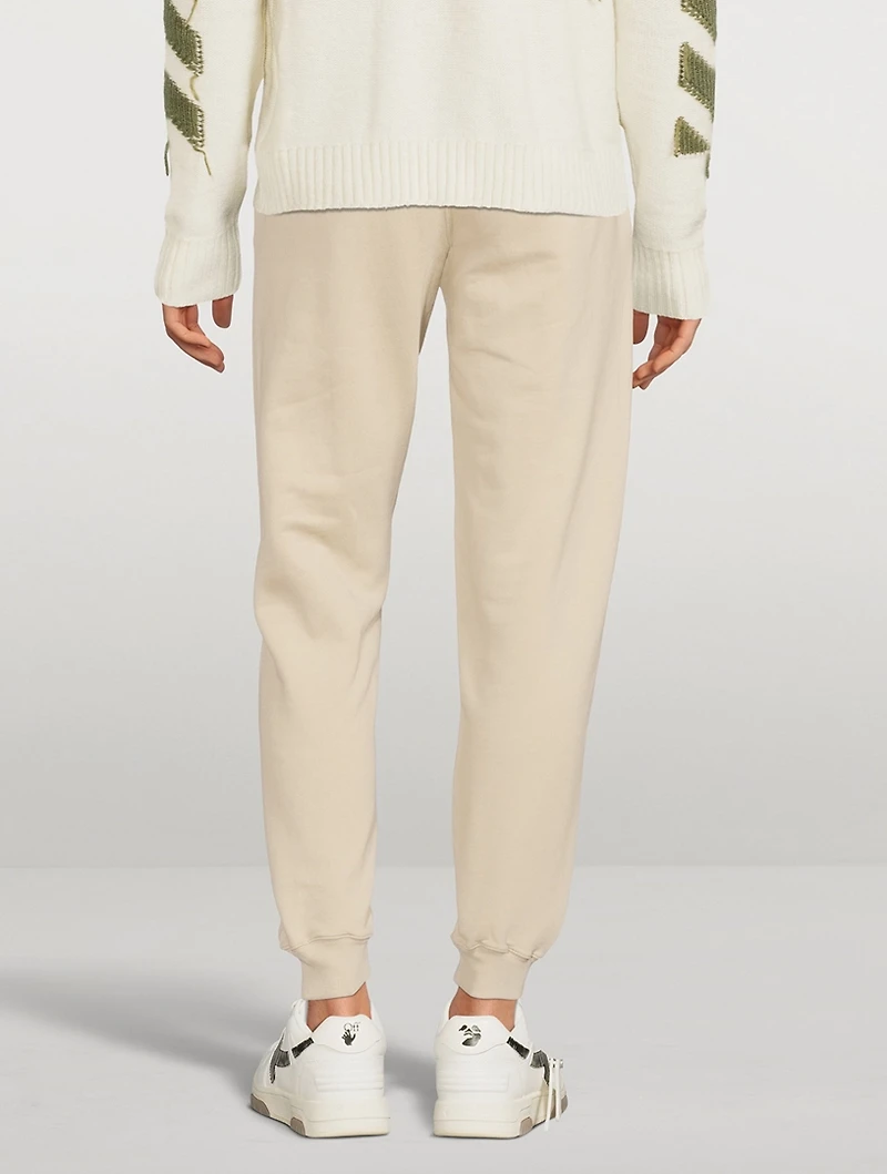Cotton Sweatpants With Face Logo