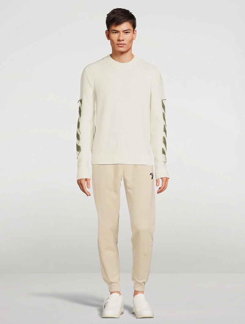 Cotton Sweatpants With Face Logo