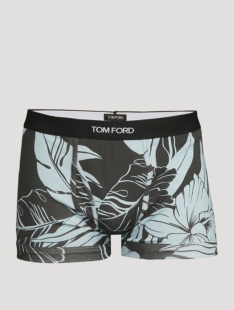 Cotton Stretch Boxer Briefs Floral Print