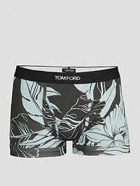 Cotton Stretch Boxer Briefs Floral Print