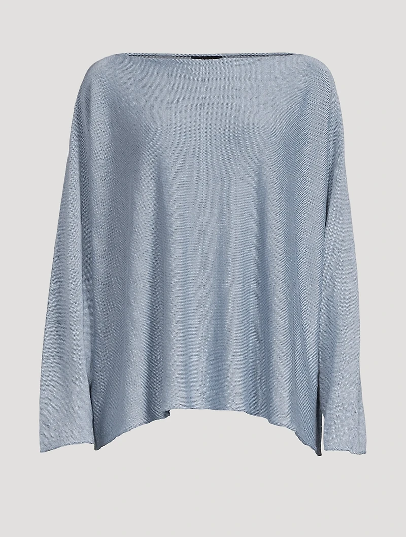 Linen Boatneck Sweater