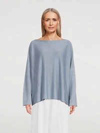 Linen Boatneck Sweater