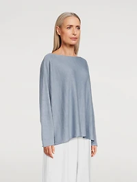 Linen Boatneck Sweater