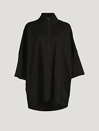 Slope Shoulder Zip-Front Top