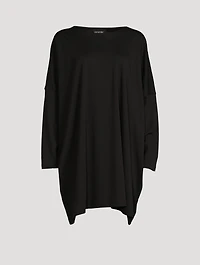 Extra-Wide Cotton Long-Sleeve T-Shirt