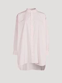 Cotton Poplin A-Line Shirt