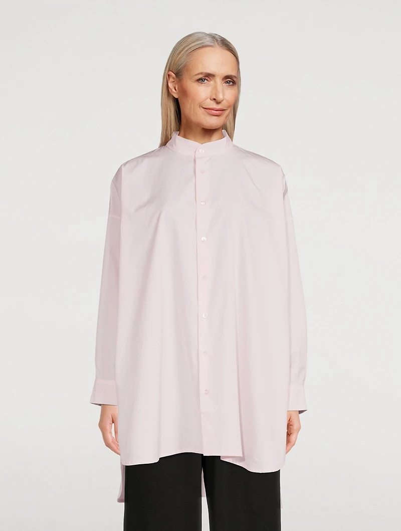 Cotton Poplin A-Line Shirt