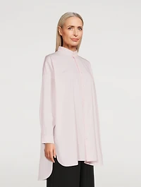 Cotton Poplin A-Line Shirt