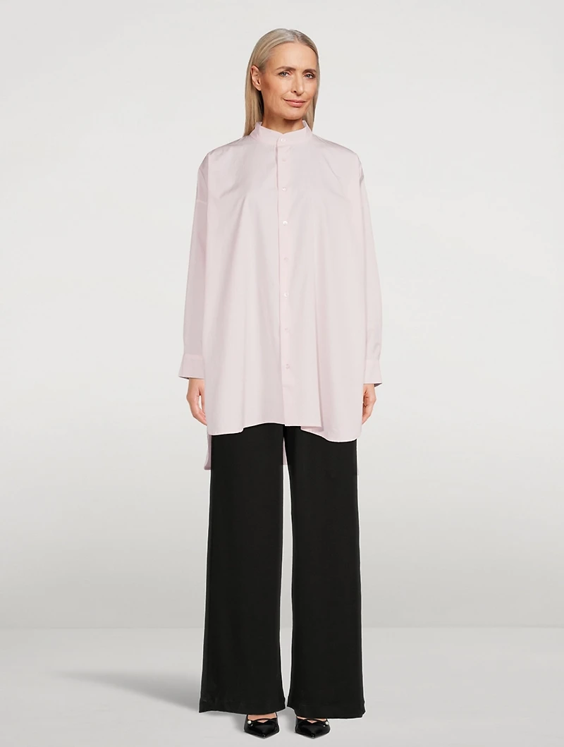 Cotton Poplin A-Line Shirt