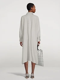 Linen A-Line Shirt Dress