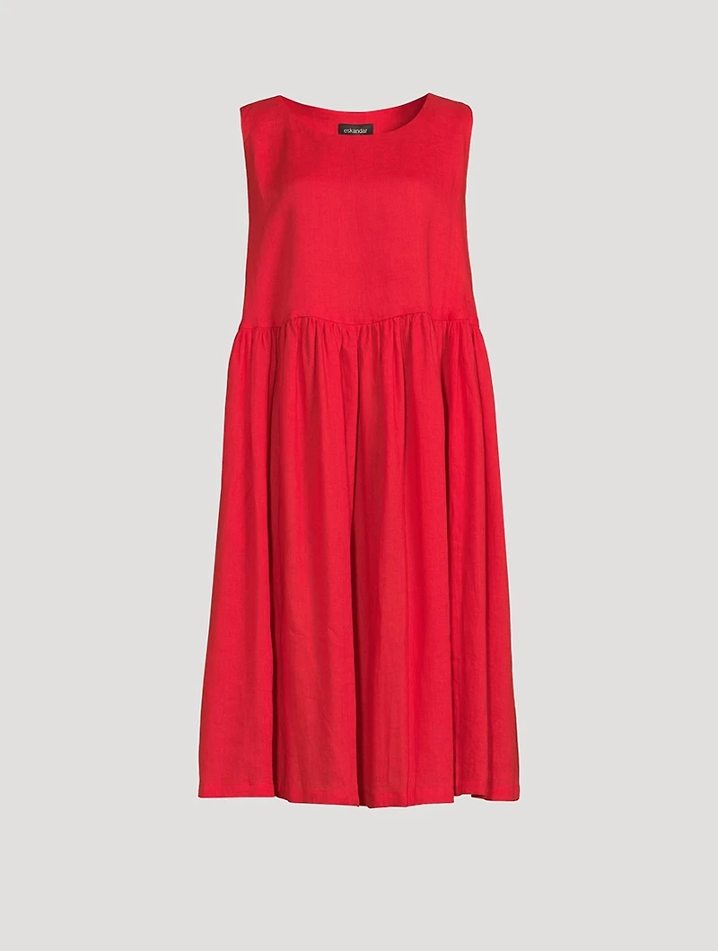 Sleeveless Linen Dress
