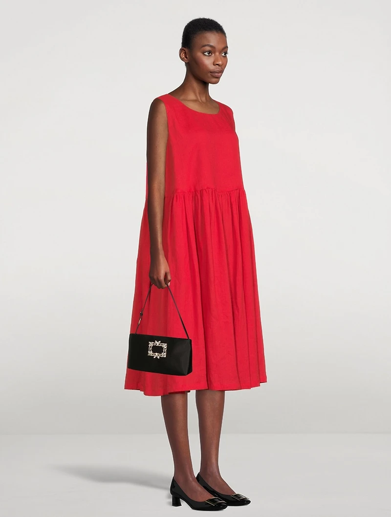 Sleeveless Linen Dress