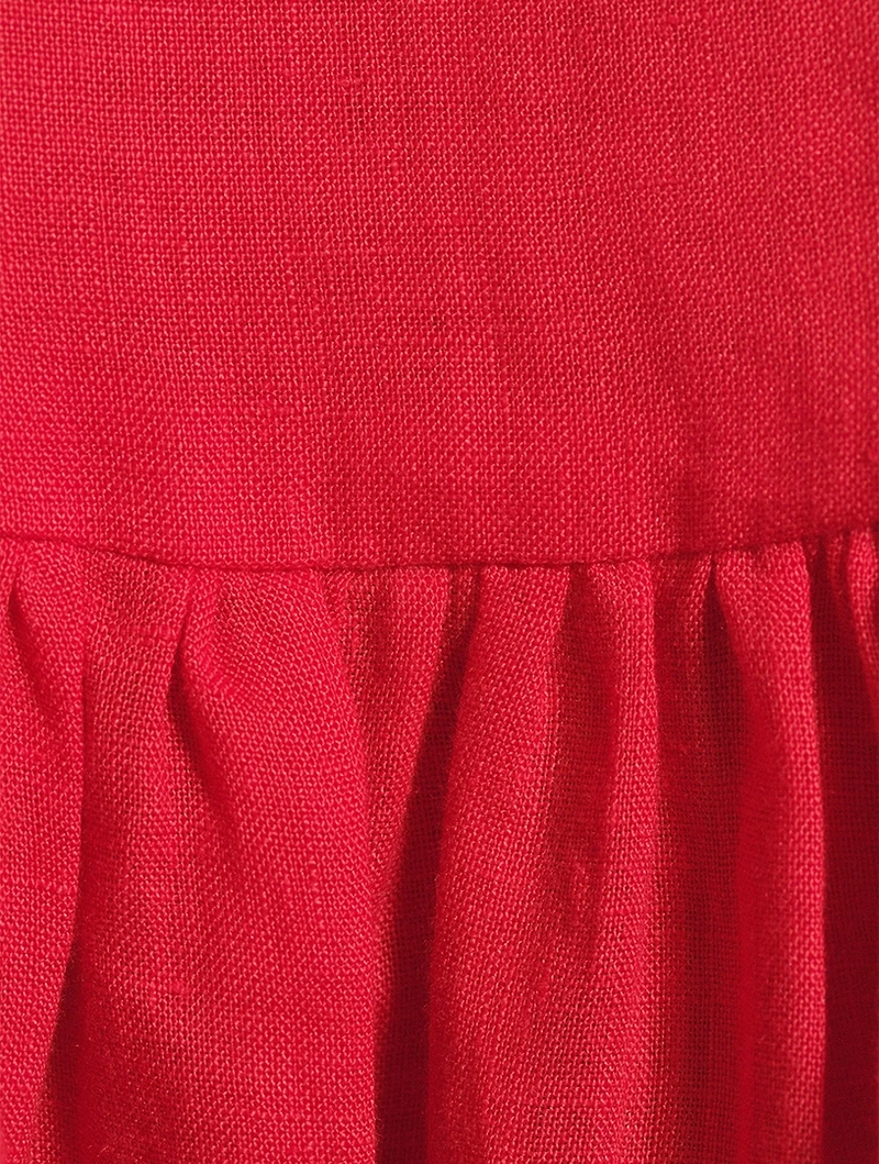 Sleeveless Linen Dress