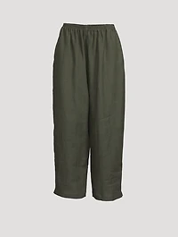Japanese Wide-Leg Linen Trousers