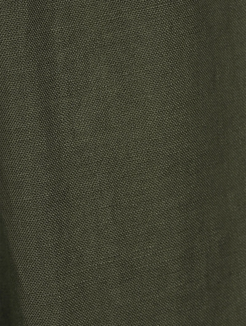 Japanese Wide-Leg Linen Trousers