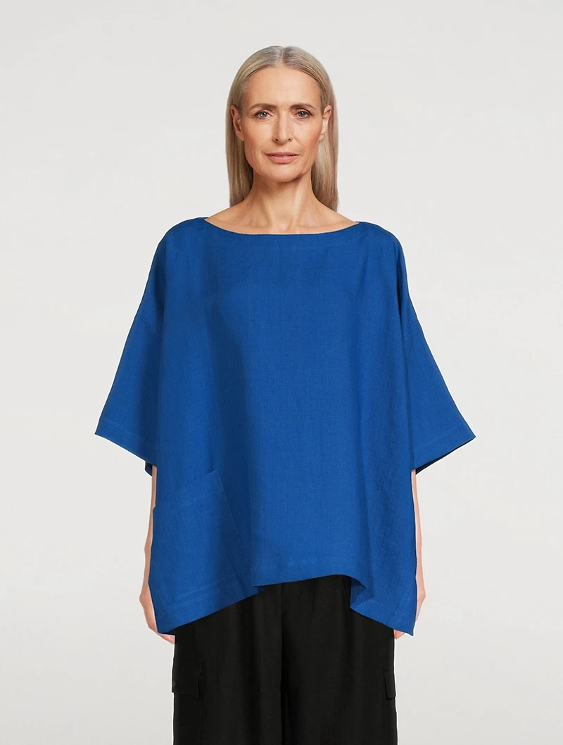 Linen Scoopneck Tunic